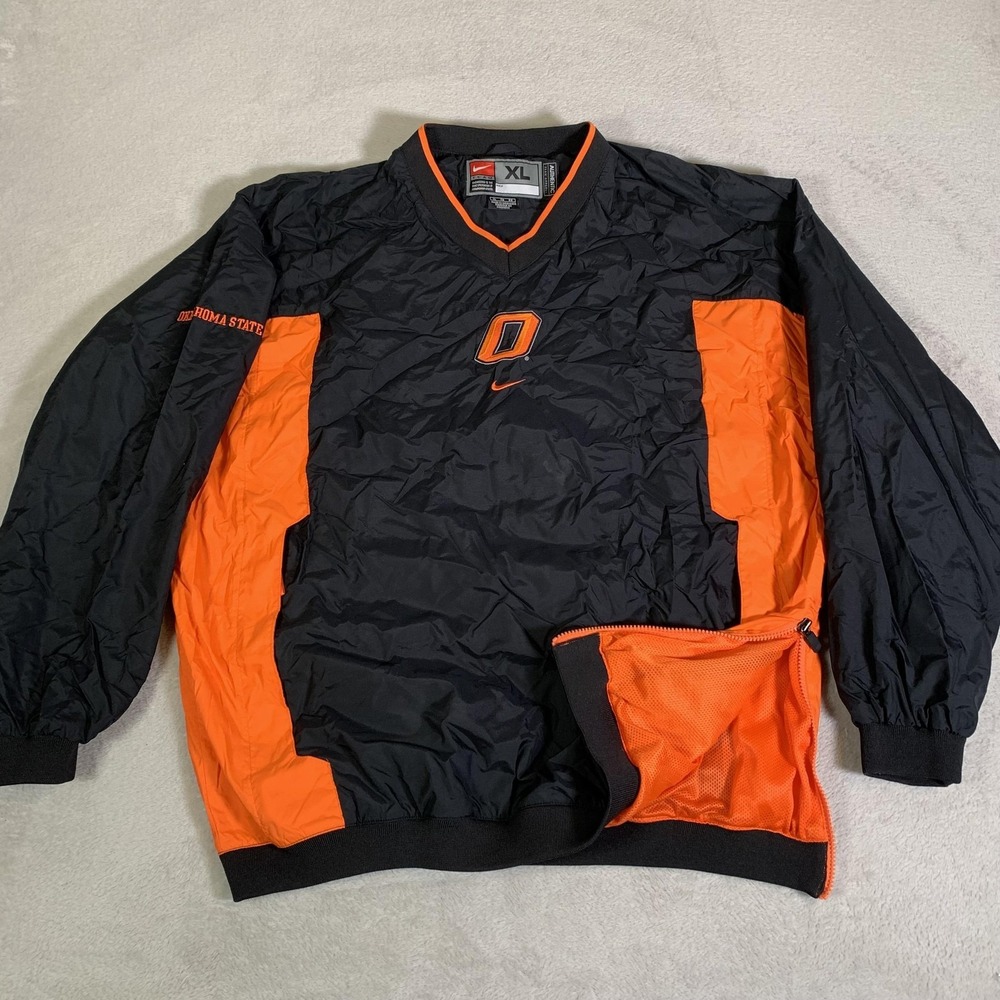 Vintage Oklahoma State Cowboys Nike Jacket Mens XL Pullover 90s Center Swoosh